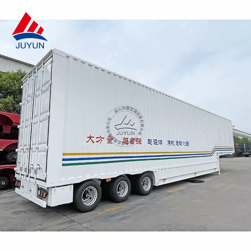 出口俄罗斯快递物流集装箱运输 半挂车 物流箱拖车 箱式牵引挂车