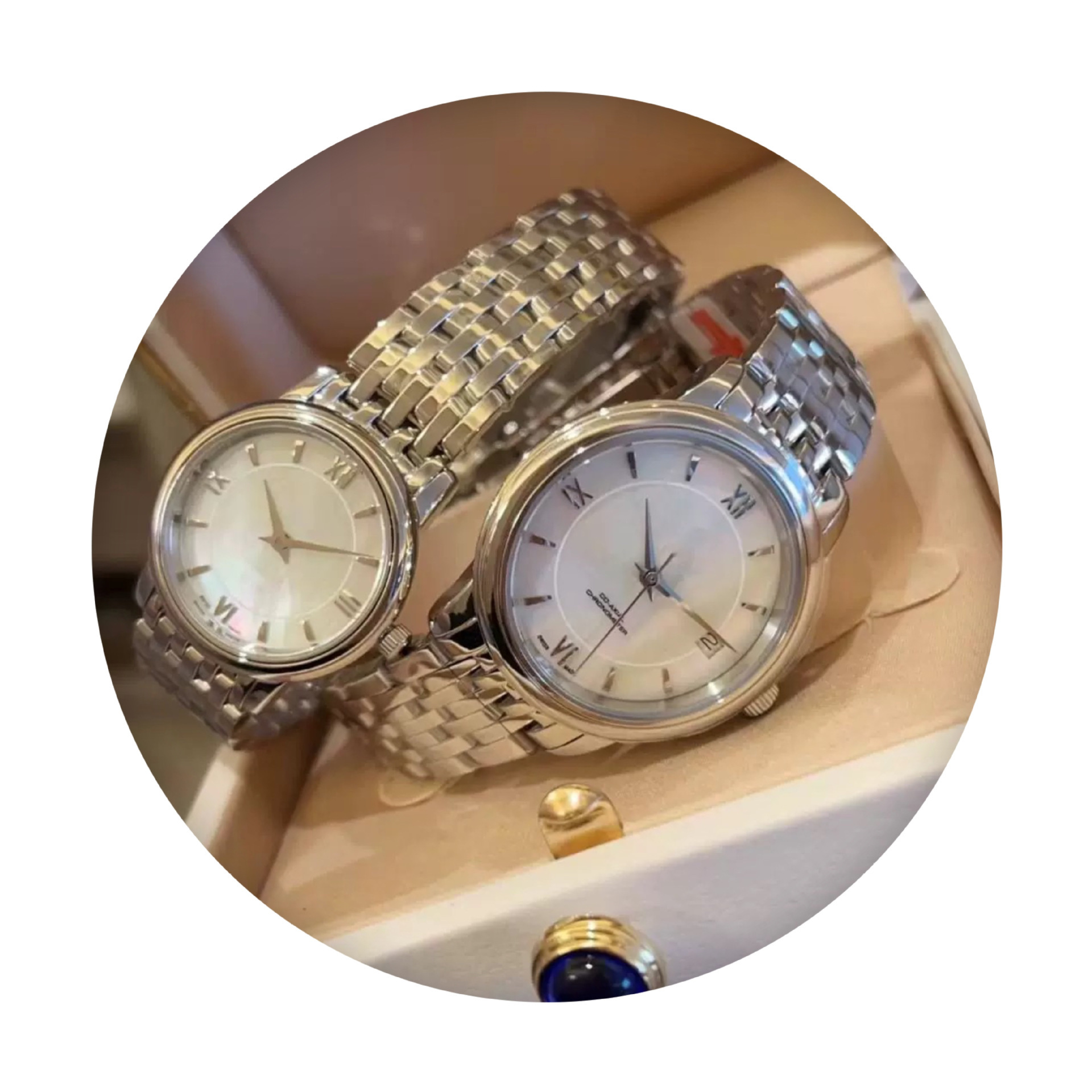 Mks Factory Diefei Watch Vs Men's and Women's Couple Watches Om Fritillary Strap Dial Fully Automatic Mechanical Watch