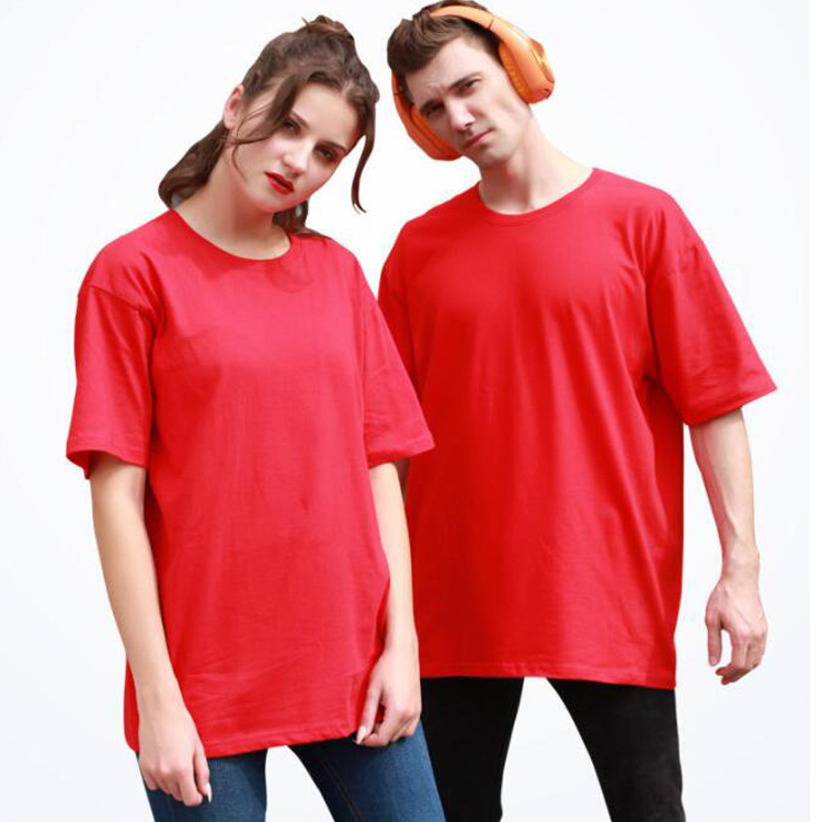 Work clothes printed round neck short sleeve summer 180g cotton T-shirt printed logo tooling slim culture advertising shirt