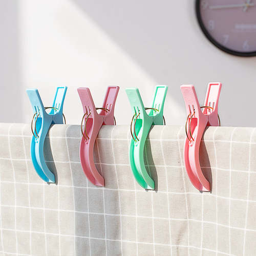 Large clip hanger, household clothing clips, plastic drying clips, large bed sheets, fixed clips, small clips for clothes