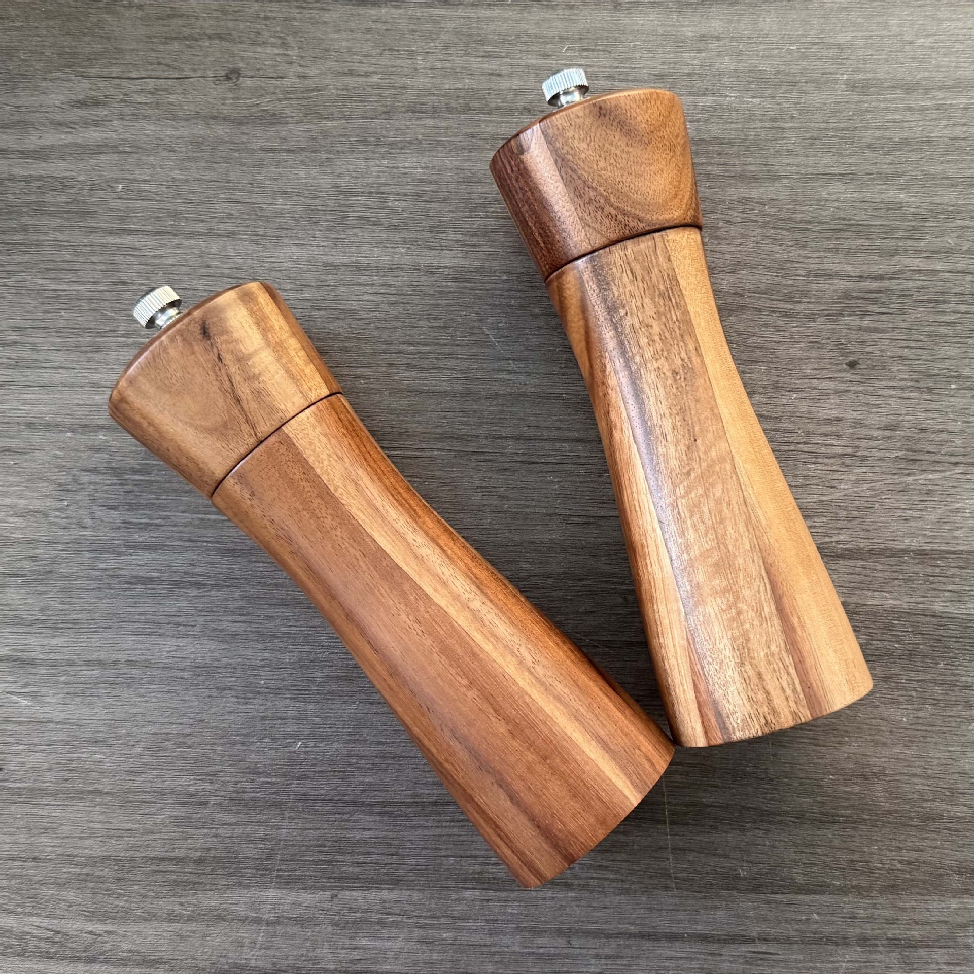 Molino de pimienta de madera de acacia para ajustar manualmente el grosor y la finura del molino de pimienta, molino de condimentos de especias multifuncionales de madera transfronteriza image 4