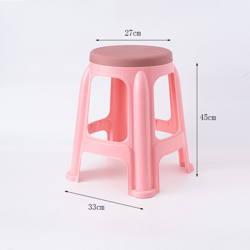家用登高凳子方圆凳40cm45cm高熟胶方凳板凳熟胶大号朔料熟料便携|undefined