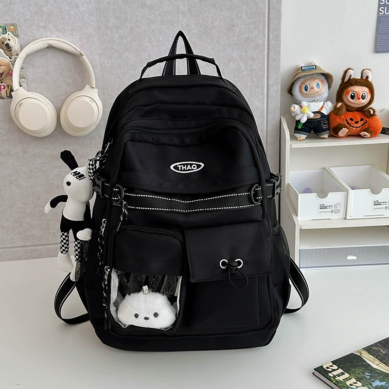 Japanese brand retro capacious school bag, backpack for traveling
