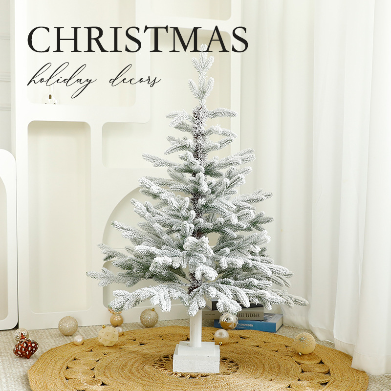 Navidad nuevo PE madera de nieve árbol de Navidad cifrado decoración de árbol de Navidad decoración de escritorio árbol de Navidad decoración de Navidad