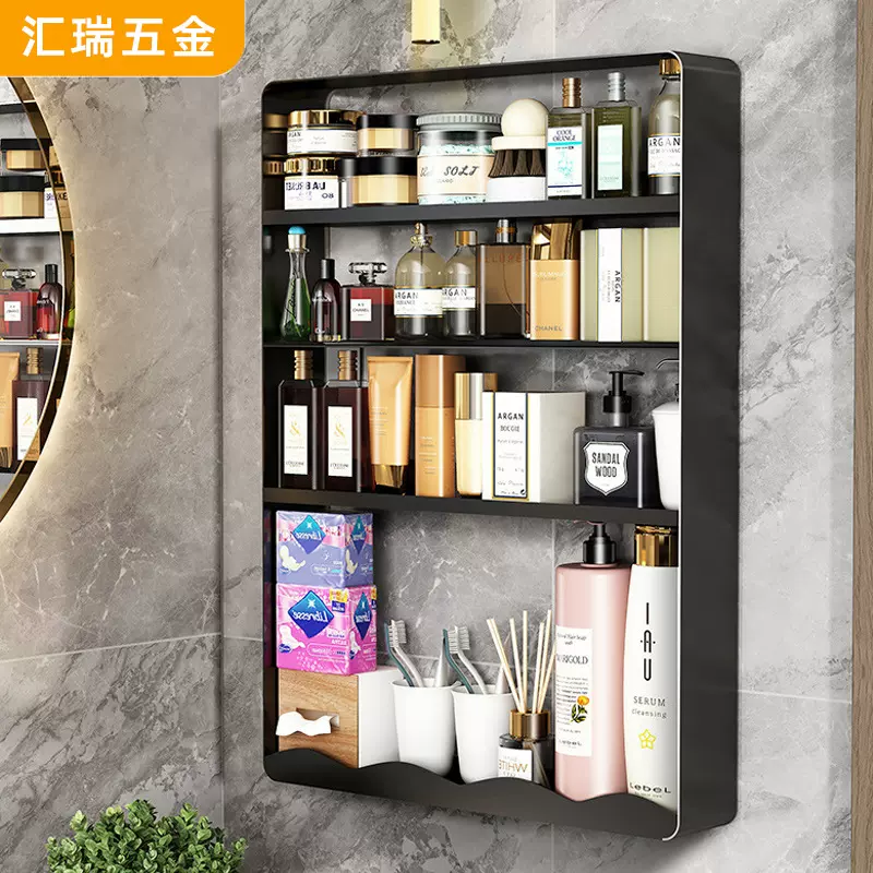 多功能厨房浴室免打孔壁挂收纳储物架厨房用品收纳置物架