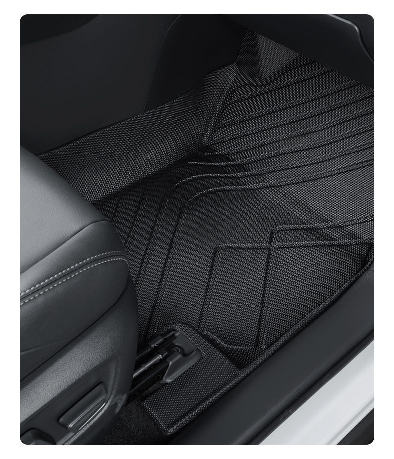 Suitable for Toyota bz3 foot pad special surround FAW new energy taxi owner driving tpe wire ring decorative foot pad