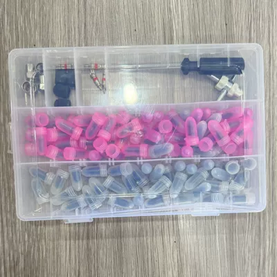 Tire Repair Nail Tool for: Repair kit - black-115pc-tire-repair-nail-set-50-large-50-small