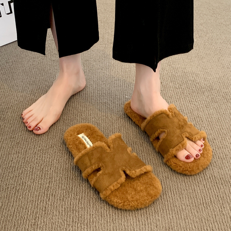 Popular Furry Slippers for Women, 2026 New Model, Casual Non-Slip Slippers for Pregnant Women, Fashionable Slip-On Slippers Wholesale Popular Furry Slippers for Women, 2026 New Model, Casual Non-Slip Slippers for Pregnant Women, Fashionable Slip-On Slippers Wholesale
