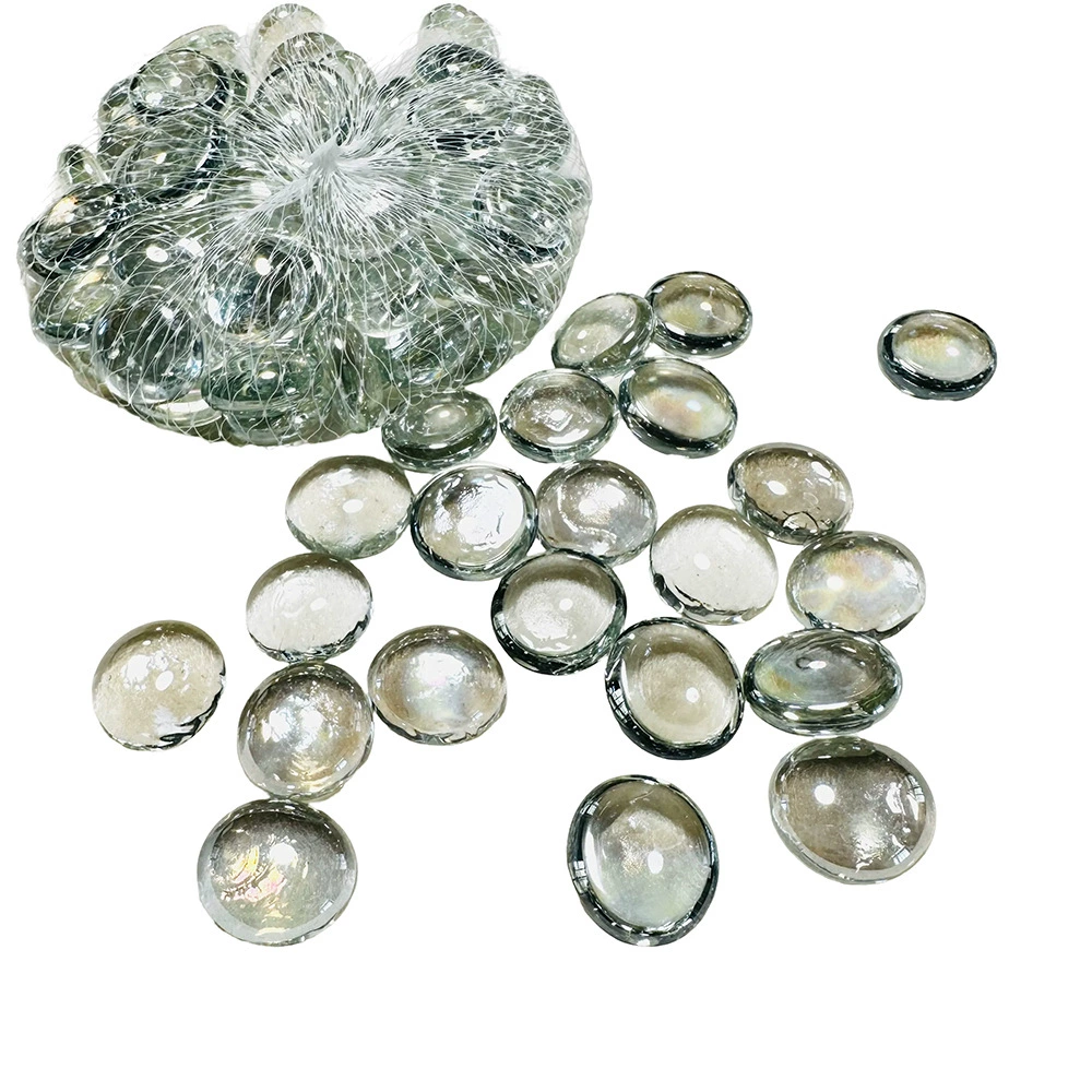 Factory wholesale mixed glass flat beads children digging archaeological gems alien pull flowers flat bead waist and stone spot