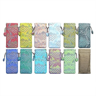 9*21 Thickened Bevel Drawstring Bag Hairpin Protection Bag Hairpin Storage Bag Comb Wooden Comb Packaging Bag Custom