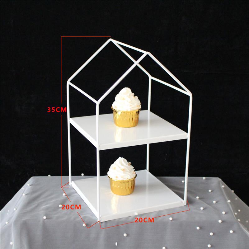 Decoración de mesa de postre de estilo europeo soporte de exhibición decoración de la boda accesorios estante de la torta té de la tarde Merienda soporte de té mesa de descanso image 11