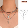 Retro brand necklace, fashionable long sweater, chain for key bag , European style