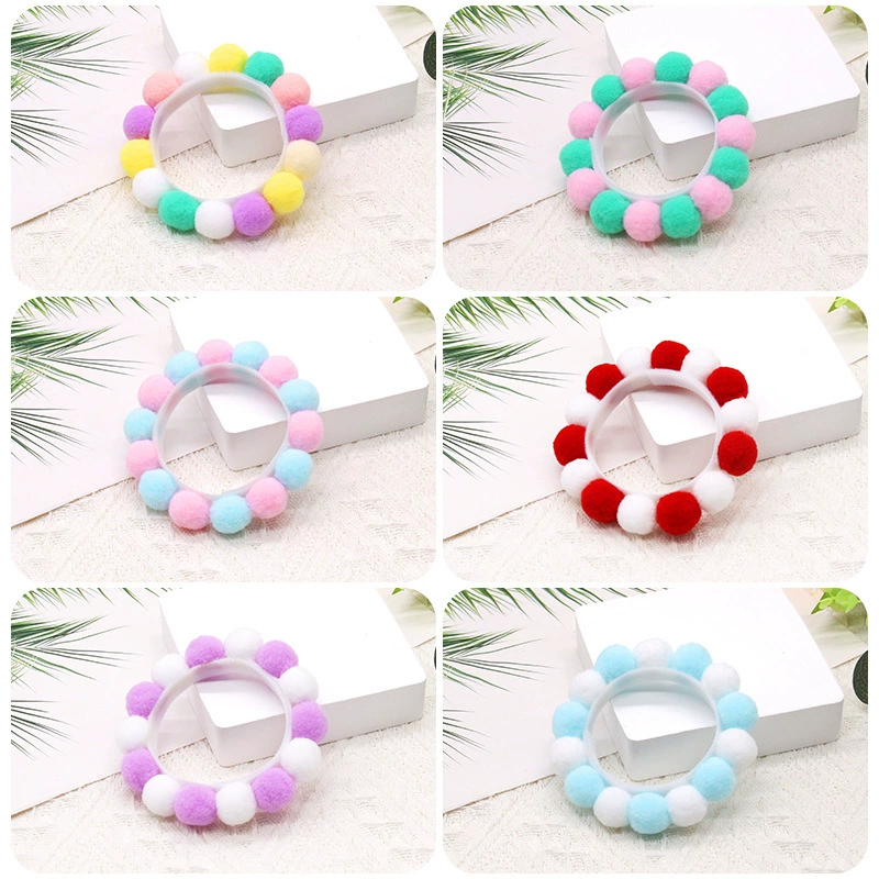 Ошейник для животных от производителя для международной торговли, с плюшевым шариком, в мультяшном стиле, аксессуар-кольцо для шеи, шарф-колье для кошек и собак