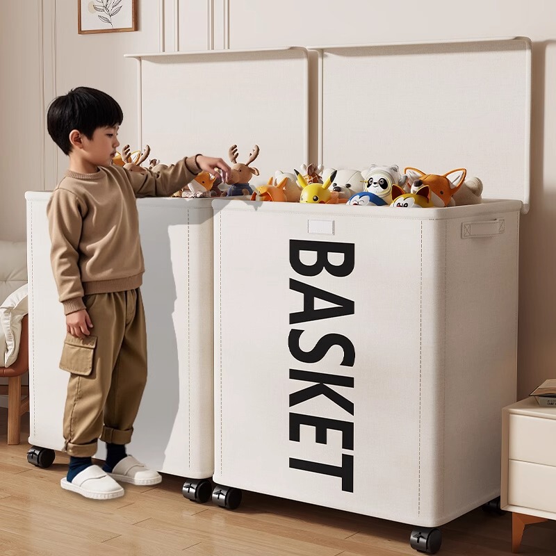 Toy Storage Box Storage Basket Flip-Top Large Capacity Extra Large Storage Box Artifact Kidsren's Doll Storage Bucket Storage Box