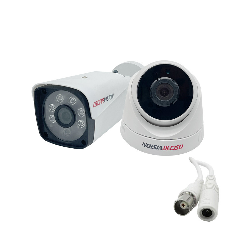 Koaksiyel cctv gözetleme kamera seti 4 yollu kızılötesi gece görüş yüksek çözünürlüklü ev kapalı monitör ekipmanları komple set