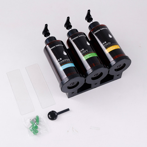 Hotel shampoo, shower gel, conditioner, refillable bottle, punch-free hand sanitizer box, bathroom wall-mounted manual soap dispenser