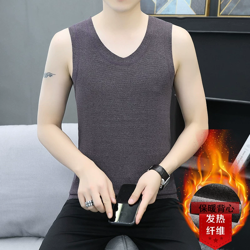 2024 осень и зима Sanbaolei новый тепловой жилет из теплого волокна Мужское нижнее белье без следов 1029