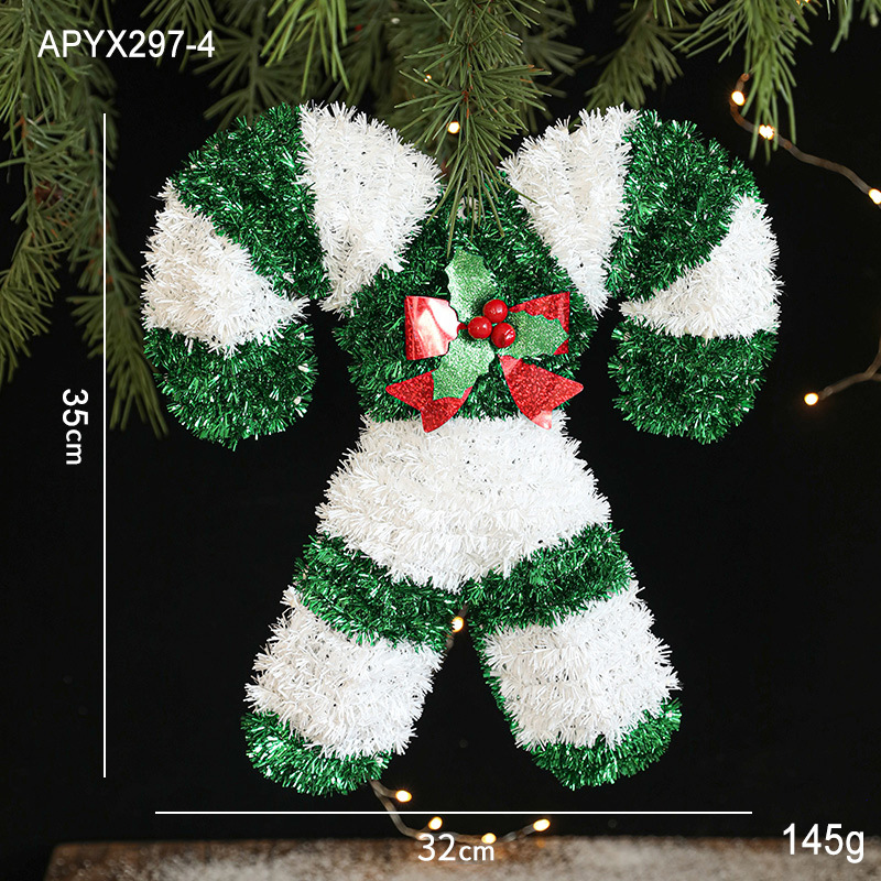 Palillo de regalo verde y blanco