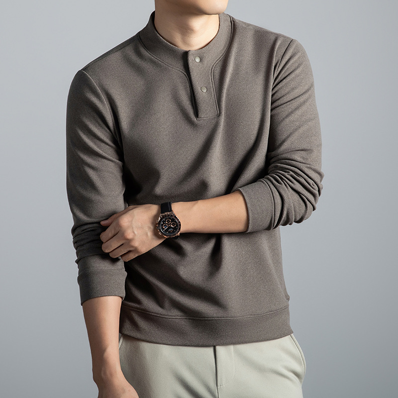 10A Antibacterial Containing Sheep Wool and Mulberry Silk Thickeneded Sweatshirt for Men 2025 Autumn and Winter New Warm Men's Bottoming Shirt