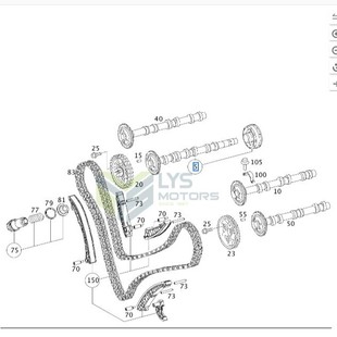 Cross-Border Right Exhaust Camshaft A6420504601 Is Suitable for Mercedes-Benz Om642.820 Diesel