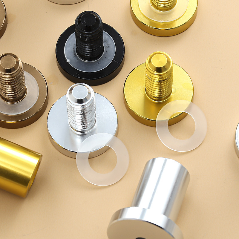 跨境专供铝合金挂钩不锈钢毛巾衣柜挂镜子墙钉免钉金色广告钉粘钩