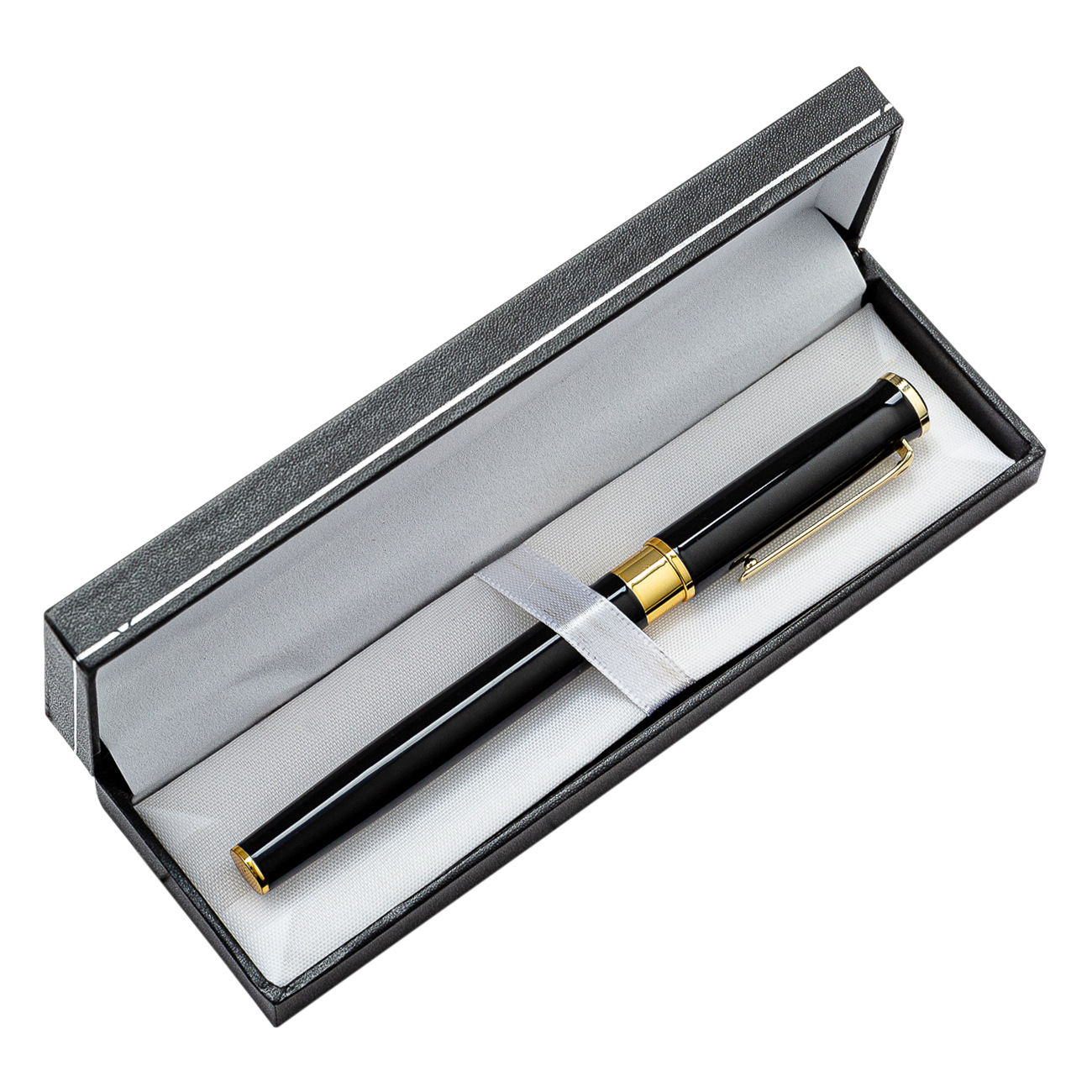 Flip pluma caja de embalaje en stock caja de la pluma de regalo de negocios al por mayor para imprimir Logo negro multicolor caja de papelería