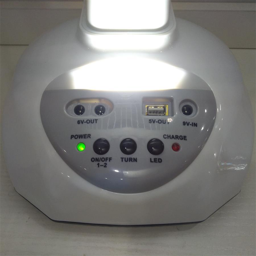 Nuevo 016T ventilador de escritorio recargable de 16 pulgadas 2 velocidad de viento iluminación LED ventilador recargable