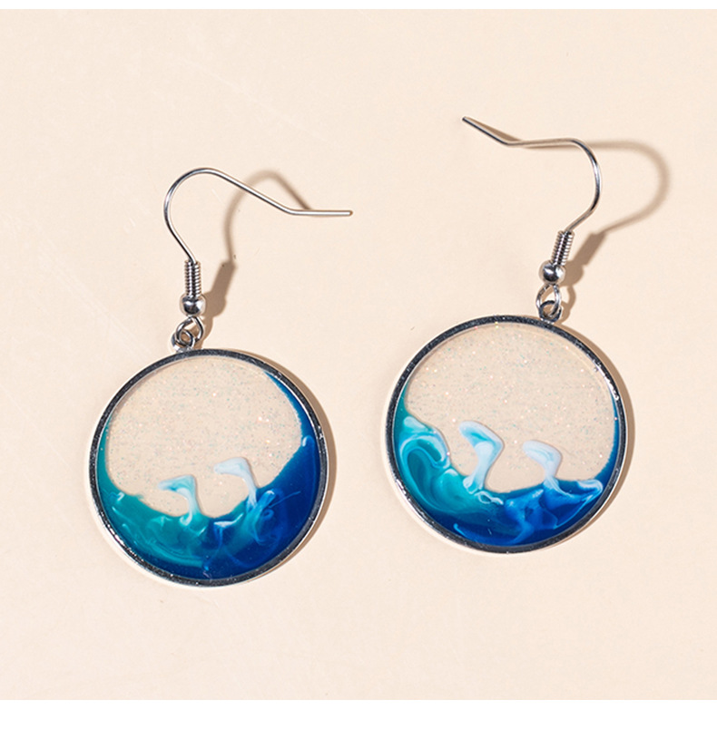 Simple Style Round Metal Drop Earrings display picture 2