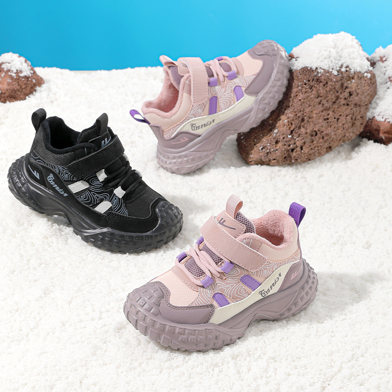 Invierno nuevo al aire libre para hombres y mujeres con zapatos de velcro para niños con zapatos deportivos de velcro de moda zapatos de adhesión fría