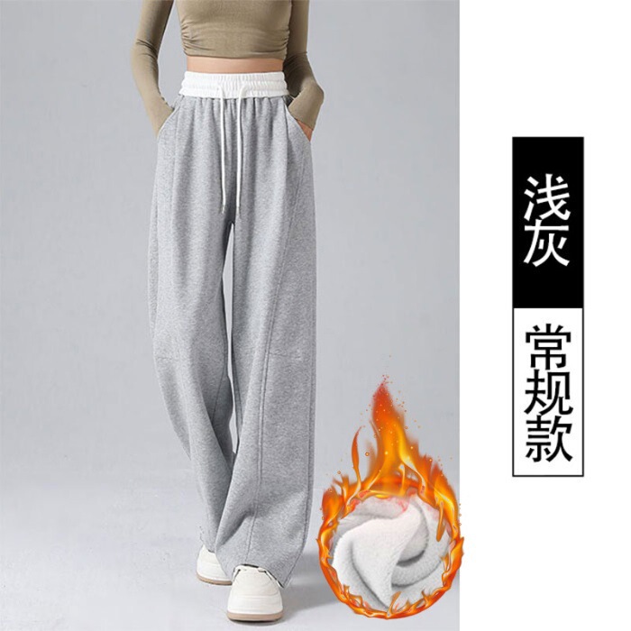 窄版香蕉裤女春秋弯刀阔腿裤子新款休闲直筒运动镰刀卫裤现货代发|undefined