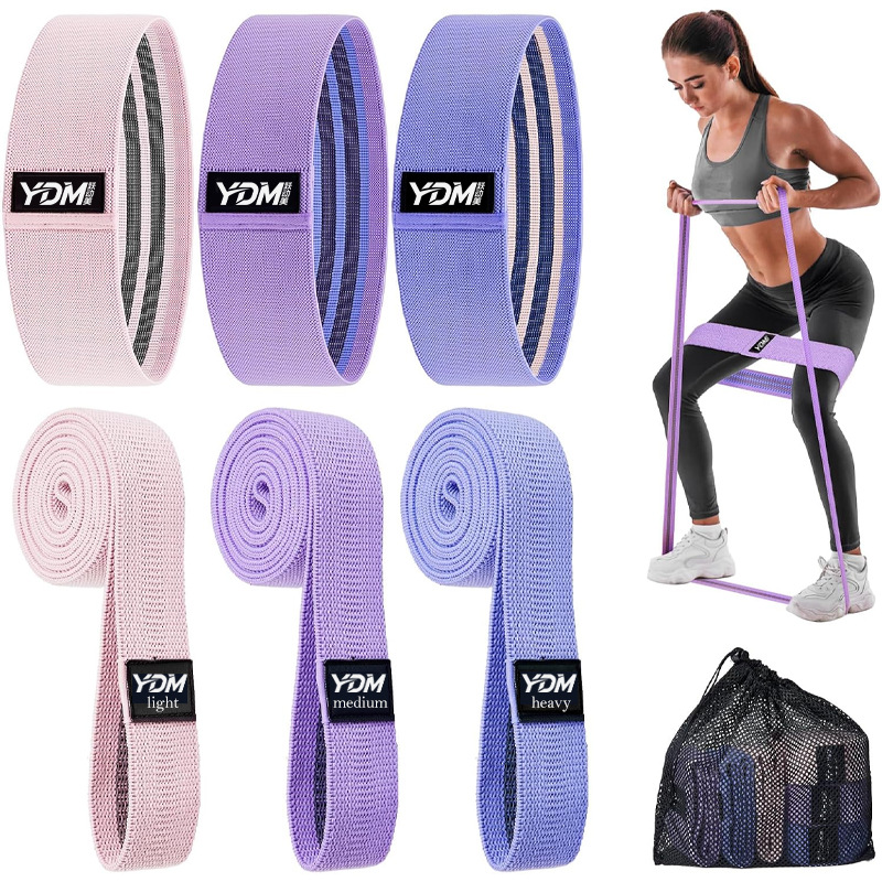 Cross-border fitness yoga resistance band for butt shaping, hip strength, squat butt strap, high-elasticity stretching butt lift band