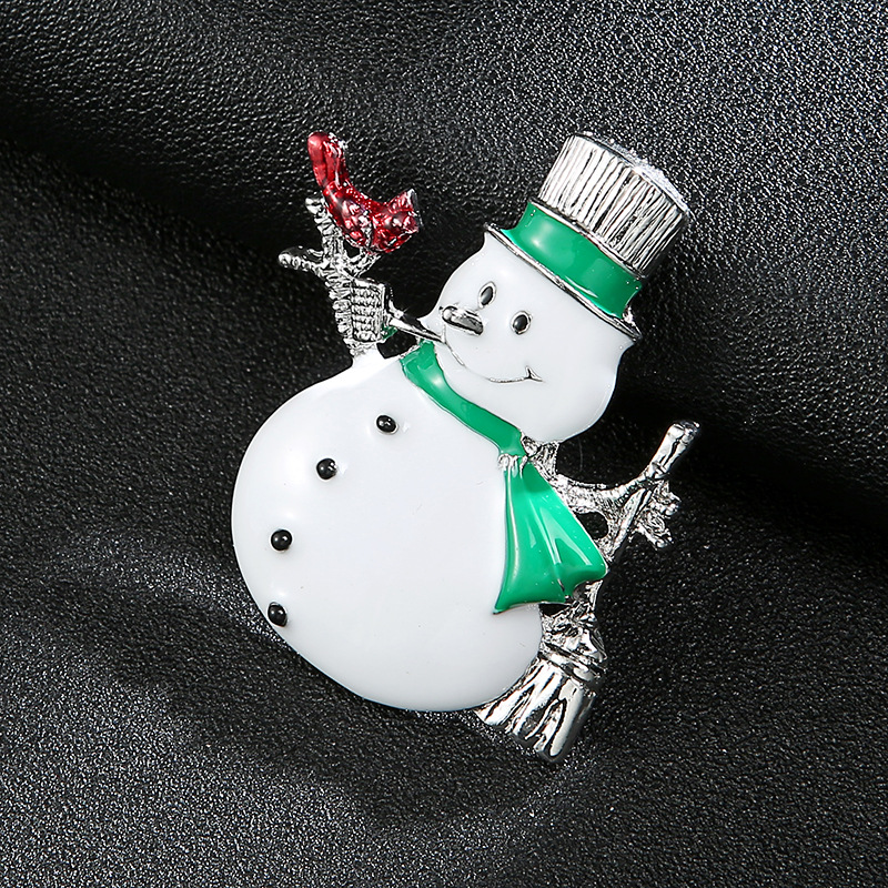 Cute Christmas Hat Santa Claus Elk Alloy Plating Men's Brooches display picture 6