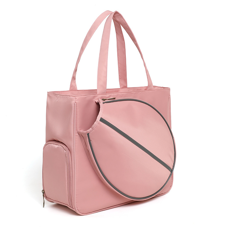 Bolsas de tenis independientes de zapatos portátiles transfronterizas bolsas de pelota calientes de gran capacidad de hombro de alto valor de cara bolsas de bádminton femeninas