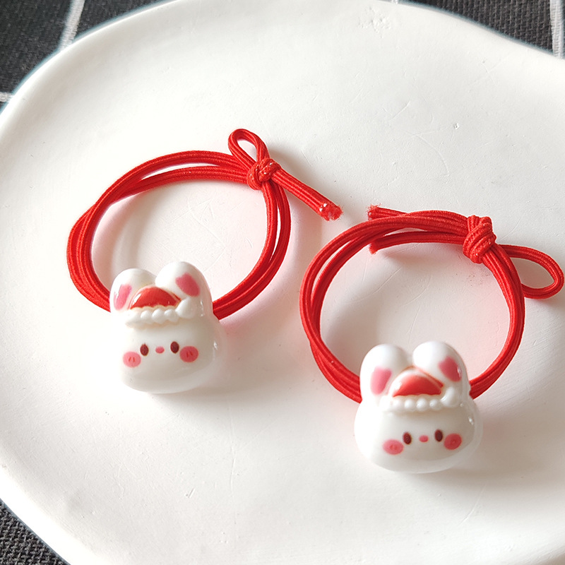 Regalo di Natale Accessori per capelli per bambini di Natale Babbo Natale Fascia elastica alta Albero di Natale Pupazzo di neve Alce Elastico per capelli Scrunchie per le feste_voghion.com