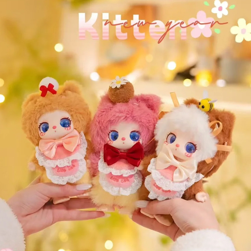 新商品のリラ4世代のデザート師の子猫のぬいぐるみの盲目の箱のおもちゃの柔らかいかわいいデスクトップの置物が爆発的に発表されました。|undefined