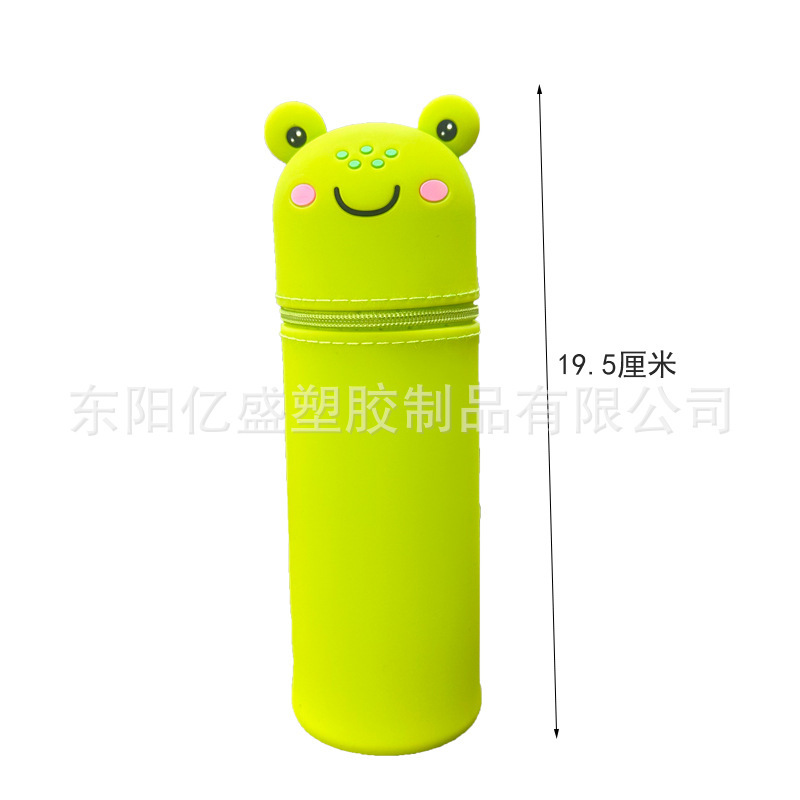 工場新製品カエルペンホルダー学用品かわいいアヒル漫画の形三次元伸縮シリコンペンバッグ|undefined