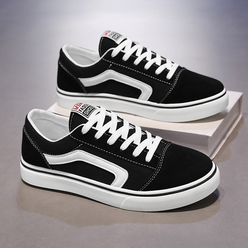 Zapatos de lona para hombres primavera 2025 nuevos zapatos de hombre tendencia juvenil zapatos de skate para hombres zapatos deportivos casuales para hombres