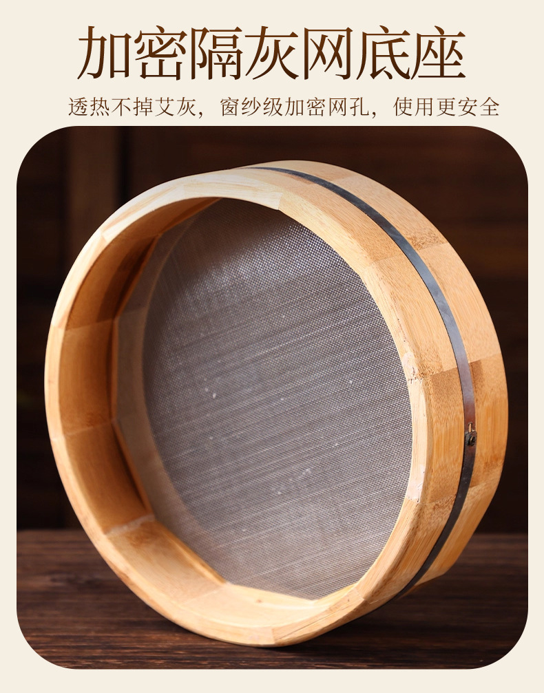 Golden Glaze Gourd Moxa Burner Ceramic Smoke Venting Mugwort Warming Tool for Home and Spa Use specifications