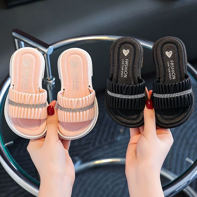 Тапочки женская мода на улице летом девушка ветровая складка пляжная обувь противоскользящая родитель-ребенок домашний интерьер