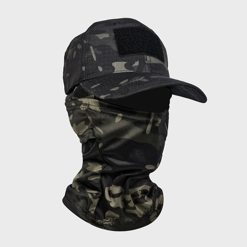 Cross-border camouflage baseball cap mask set outdoor camping hiking mountaineering fishing sun protection sports cap