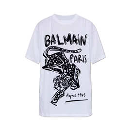 Balmain/巴尔曼 早春新品男女同款短袖T恤时尚休闲圆领精致上衣潮