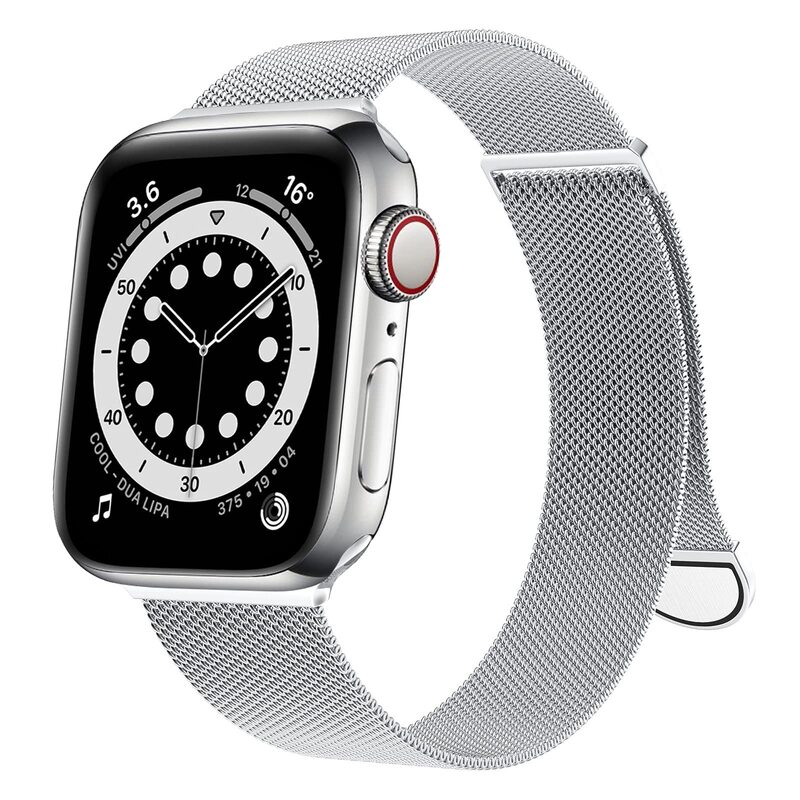 For apple watch 7 apple watch Milan Strap Stainless Steel Metal Magnetic Round Tail Buckle