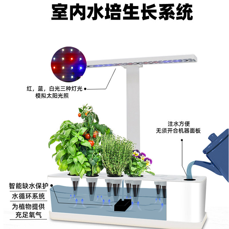 Planta hidropónica inteligente máquina vegetal flor plantación planta crecimiento lámpara LED suculenta Luz de relleno
