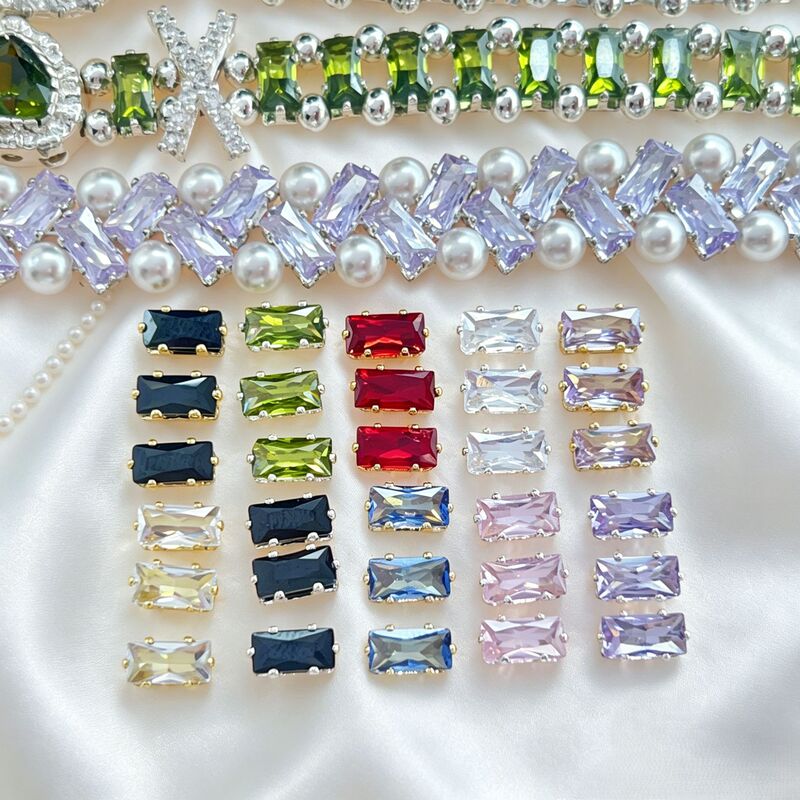 3*6 Rectangular Claw Zirconium Special Grade Rectangular Claw Zirconium DIY Bracelet Claw Zirconium Jewelry Accessories Manufacturer Wholesale 3*6 Rectangular Claw Zirconium Special Grade Rectangular Claw Zirconium DIY Bracelet Claw Zirconium Jewelry Accessories Manufacturer Wholesale
