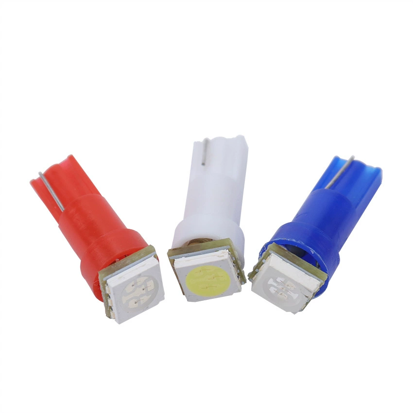 Автомобильная модификация LED W5W 12V Индикатор приборной панели Лампа приборной панели T5 5050 1SMD