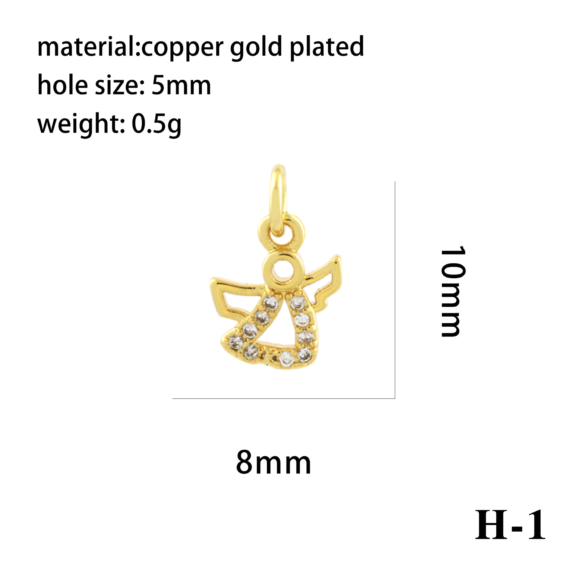 1g Weight Pendant Jewelry Making Type 13 * 7mm Jewelry Making Size Zircon Inlay Material DIY Jewelry Accessories Classification 1 Piece Quantity Copper Material Cartoon Character Pattern All Seasons Season Casual Style 1 Piece 13 * 7mm Copper Zircon Cartoon Character Pendant 9