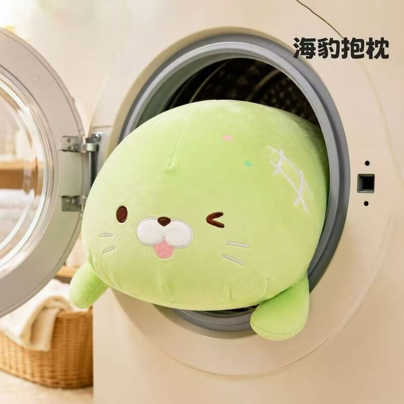 Soft and cute seal plush toy, soft and cute bread sea lion plush toy, stress-relief doll, ultra-soft sleeping pillow, sofa cushion