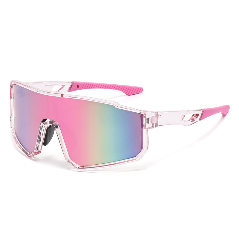 New Cross-Border Outdoor Cycling Glasses European and American Large Frame Colorful Sports Sunglasses Windproof Cycling Sunglasses