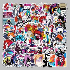 50 pieces of Friday Night Creative Fashion Waterproof Graffiti Sticker Luggage Skate Computer Tablet Cartoon Decorative Sticker