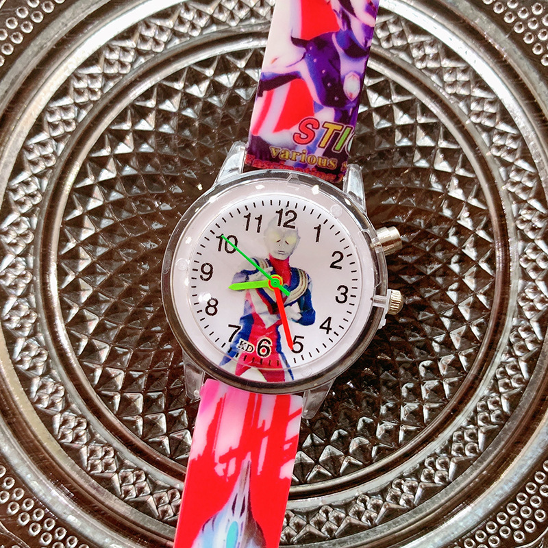 Aisha Niña de dibujos animados impreso reloj de cuarzo luminoso 2023 reloj para niños lindos al por mayor de suministro transfronterizo